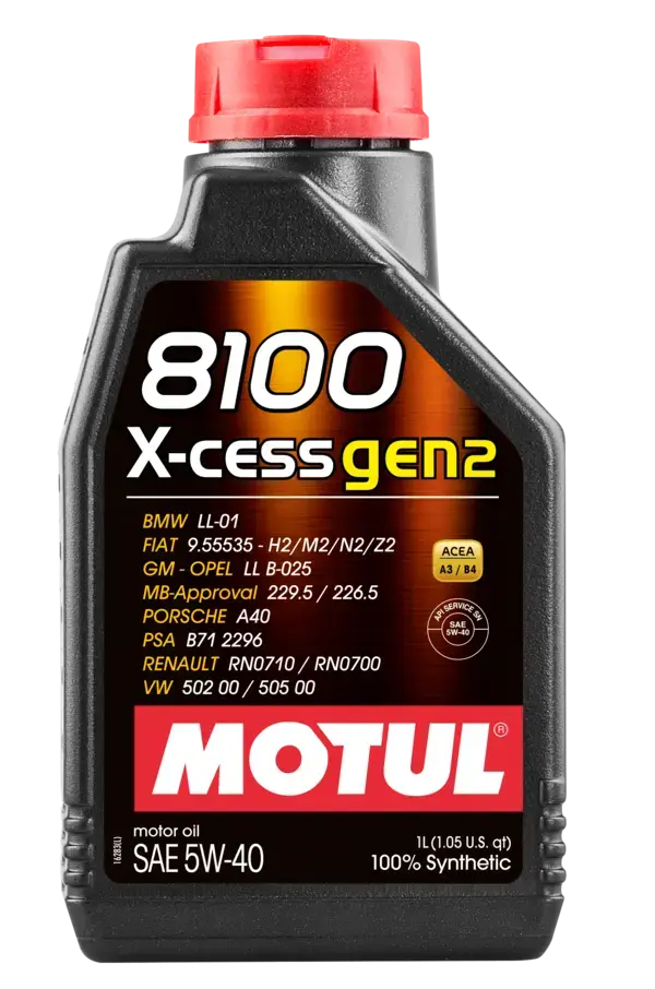 MOTUL 8100 X-CESS GEN2 5W-40 - MOTOR YAĞI - 1L - 109774