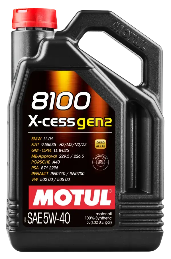 MOTUL 8100 X-CESS GEN2 5W-40 - MOTOR YAĞI - 5L - 109776