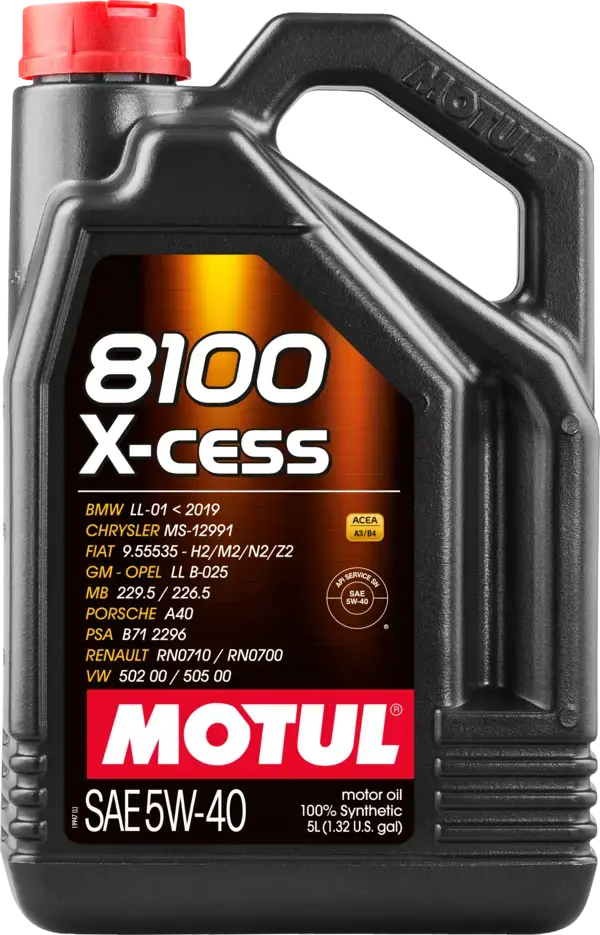 MOTUL 8100 X-CESS 5W-40 - MOTOR YAĞI - 5L - 102870