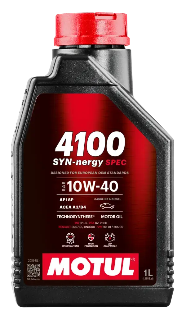 MOTUL 4100 SYN-NERGY SPEC 10W-40 - MOTOR YAĞI - 1L - 112890