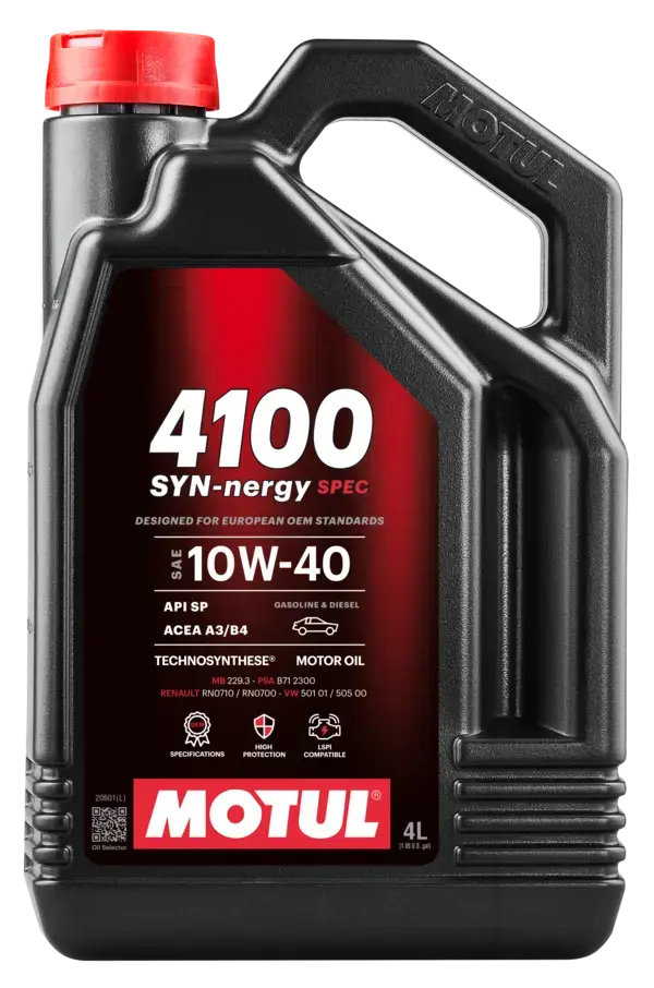 MOTUL 4100 SYN-NERGY SPEC 10W-40 - MOTOR YAĞI - 4L - 112891