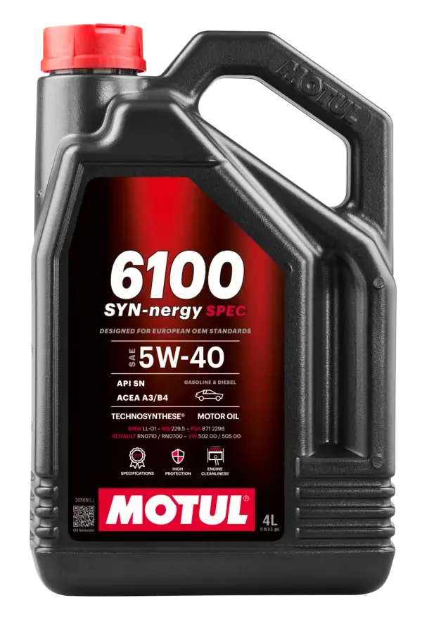 MOTUL 6100 SYN-NERGY SPEC 5W-40 - MOTOR YAĞI - 4L - 112926