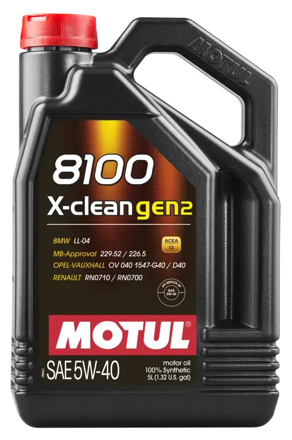 MOTUL 8100 X-CLEAN GEN2 5W-40 - MOTOR YAĞI - 5L - 109762